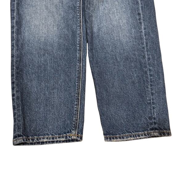 American Eagle Super High-Rise Baggy Straight Jeans 00 XS 25” Inseam - Picture 4 of 8